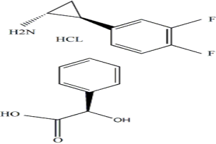 (1R,2S)-2-(3,4-二氟苯基）環丙胺（R)-扁桃酸鹽